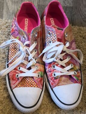 Converse Digital Florsl Print- Hot Pink